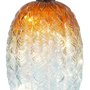 Brighten The Season 14 in LED Glass Pumpkin Home Accent