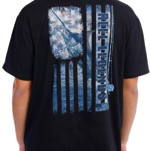 Reel Legends Mens US Marlin Work T-Shirt
