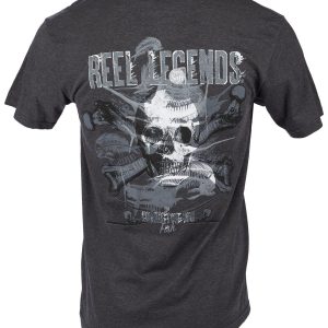 Reel Legends Mens Graphic Fish Skeleton T-Shirt