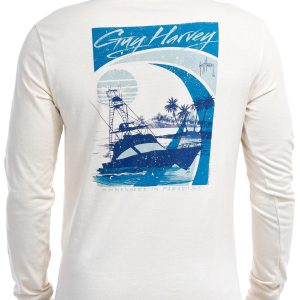 Guy Harvey Mens Graphic Long Sleeve Tee