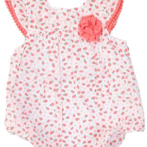 Baby Essentials Baby Girls Strawberry Romper