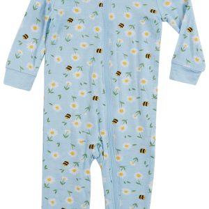 Little Me Baby Girls Daisy Zip Sleeper