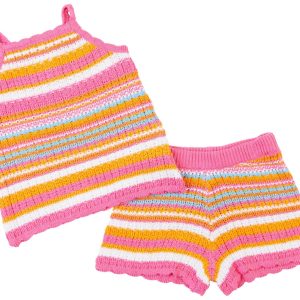 Jessica Simpson Baby Girl 2 Pc Crochet Shorts Set