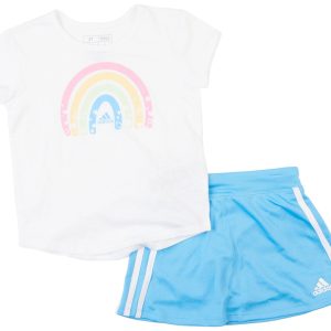 Adidas Toddler Girls 2 Pc Active Wear Skort Set