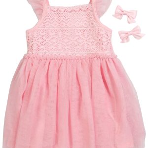 Btween Toddler Girls Crochet Bodice Dress