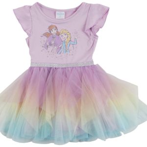 Disney Toddler Girls Frozen Flutter Sleeve Tutu Dress
