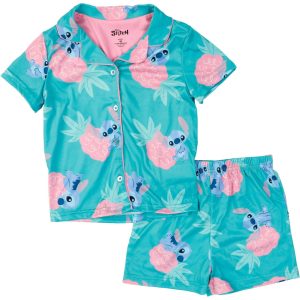 Stitch Toddler Girls 2 Pc Pajama Set