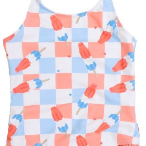Andy & Evan Toddler Girl Checkered One Piece Swimsuit