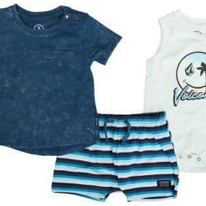 Volcom Baby Boys 3 pc Beach Shorts Set