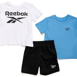 Reebok Toddler Boys 3-Pc T-Shirts and Short Set