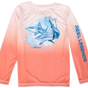 Reel Legends Toddler Boys Long Sleeve Shark Tee