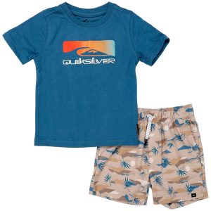 Quicksilver Toddler Boys 2 Pc T-shirt Short Set