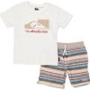 Quicksilver Toddler Boys 2 pc Knit T-shirt Short Set