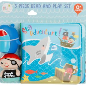 Magic Years Kids 3 Pc Shark Bath Book Set