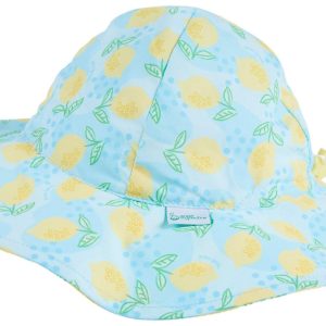 Green Sprouts Baby Brim Aqua Dot Lemons Hat