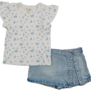 Jessica Simpson Little Girls 2 Pc Skort Set