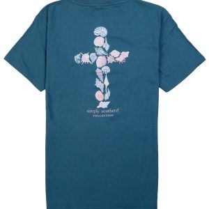 Simply Southern Big Girls Shells Cross Graphic Tee