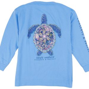 Simply Southern Big Girls Mandella Turtle Long Sleeve Top