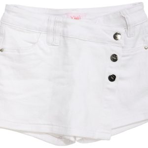 YMI Big Girls Asymmetrical Denim Skort
