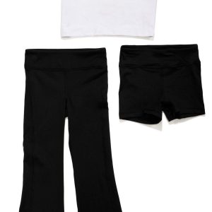 Yogalicious Big Girls Active 3 Pc Yoga Pants Set