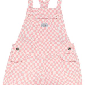 Levi's Big Girls Checkered Shortalls