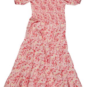 Jessica Simpson Big Girls Floral Puff Sleeve Maxi Dress