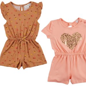 BTWEEN Little Girls 2 pc Romper Set