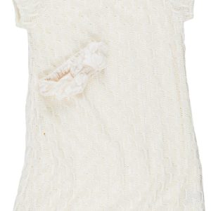 Amy Byer Big Girls All-White Lace Dress & Headband