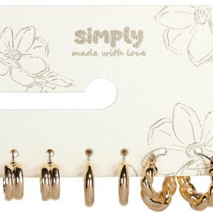 Simply Girls 3 Pk Huggie Hoop Earrings