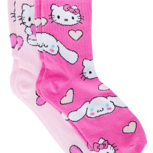 Hello Kitty Girls 2 Pk Crew Socks
