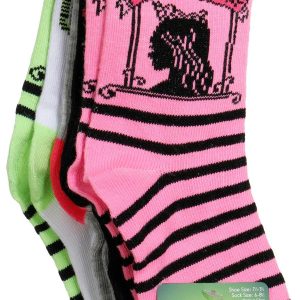 Little Girls 5 Pk Wicked Crew Socks