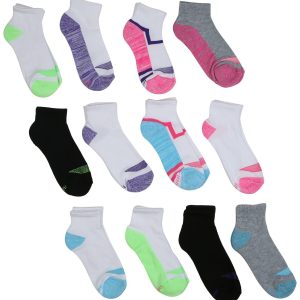 Girls 12-pk. Ankle Hanes Socks