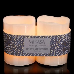 Mikasa 2-Pack 3x4 LED Pillar Candles