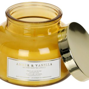 East West 15 oz Amber & Vanilla Candle