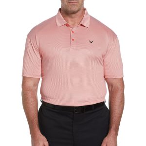 Callaway Mens UPF 50 Opti-Dri Golf Print Knit Polo Shirt