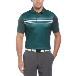 PGA TOUR Men's Chest Stripe Golf Polo