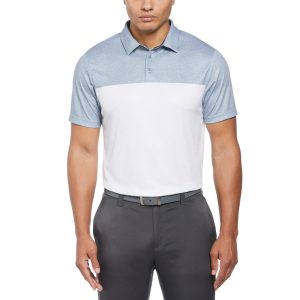 PGA TOUR Men's Airflux Color Block  Golf Polo