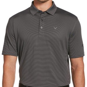 Callaway Mens Stripe Pro Spin Short Sleeve Polo Shirt