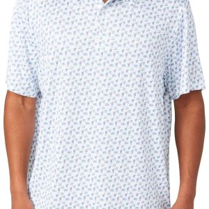 PGA TOUR Mens Refreshments Printed Golf Polo