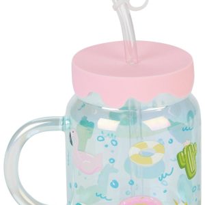 10 Strawberry Street 18oz Flamingo Glass Mug
