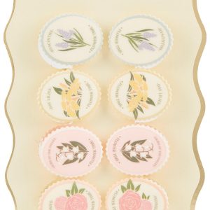 CWC 8 Pk Floral Magnetic Chip Bag Clips