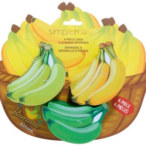 Simple Made 6 Pk Banana Dish Sponges