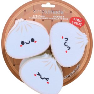 Simple Made 6 Pk Soup Dumpling Dish Sponges