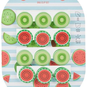 Core Home 12 Pk Fruity Bag Clip Set
