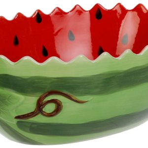 Home Essentials 13 in Watermelon Serving Bowl