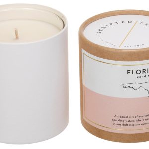 Scripted Florida State Rock Candle Candle, 8 Oz.